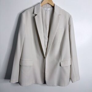 Vince Women's Crepe Blazer In Magnolia (Off White) Size 18 Business Casual Work